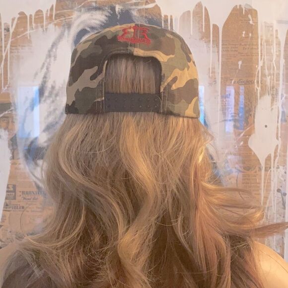 MIAMI Baseball Cap / Hat - Camo with Red Detail - Picture 2 of 4